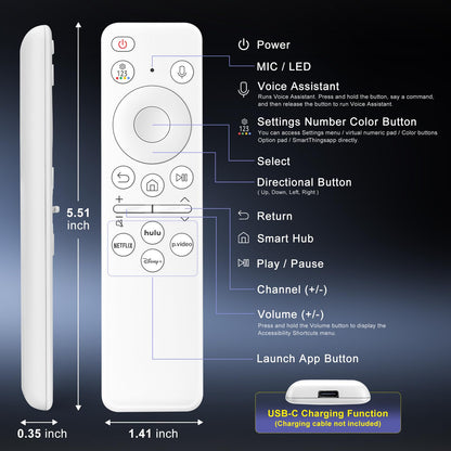 (Pack of 2) Replacement Remote Control Only for Roku TV, Compatible for TCL Roku/Hisense Roku/Onn Roku/Sharp Roku/Element Roku/Westinghouse Roku/Philips Roku Smart TVs (Not for Roku Stick and Box)