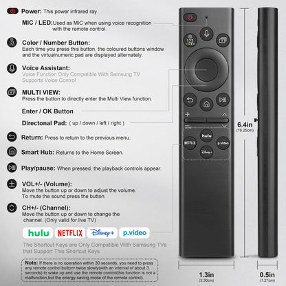 (Pack of 2) Replacement Remote Control Only for Roku TV, Compatible for TCL Roku/Hisense Roku/Onn Roku/Sharp Roku/Element Roku/Westinghouse Roku/Philips Roku Smart TVs (Not for Roku Stick and Box)