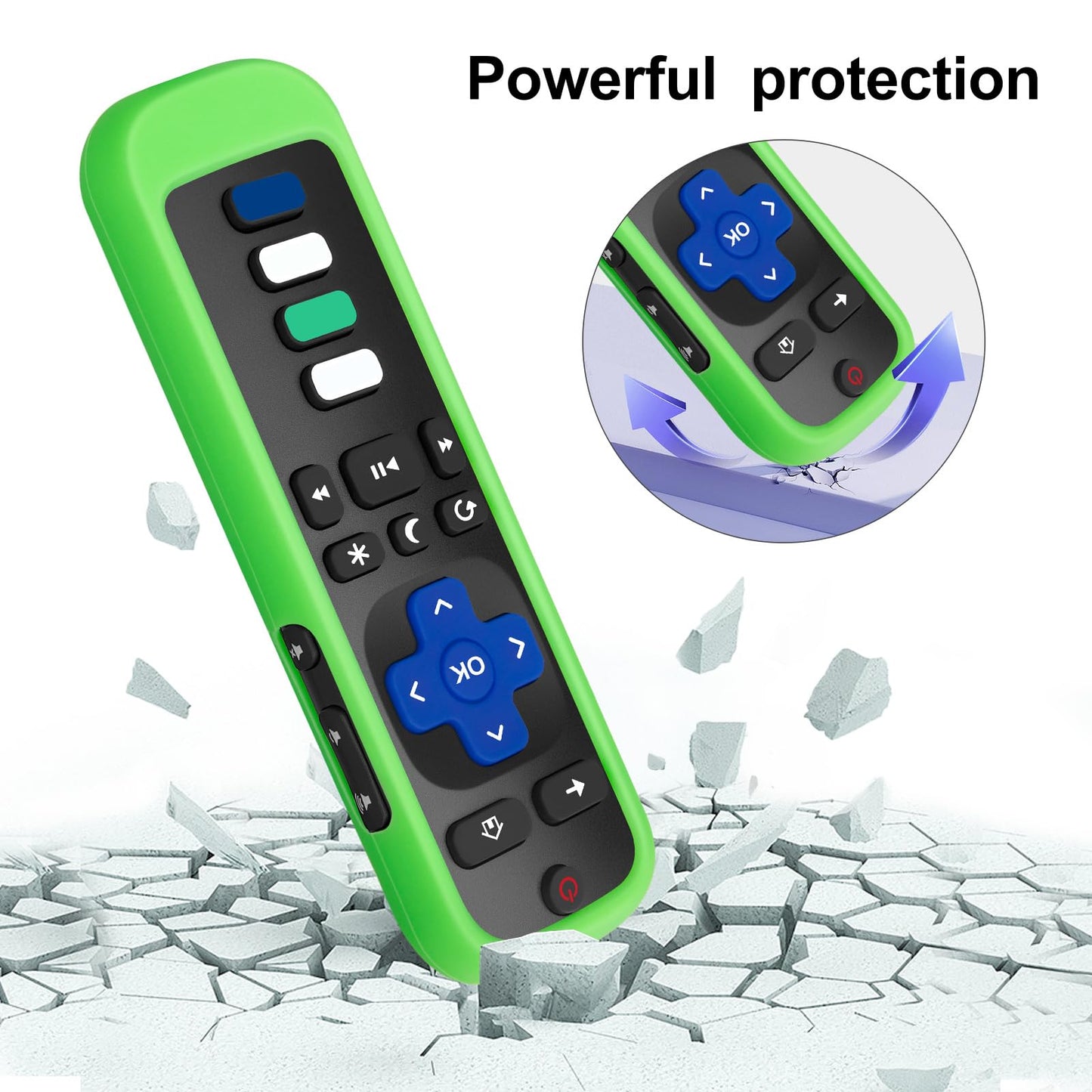 (Pack of 2) Replacement Remote Control Only for Roku TV, Compatible for TCL Roku/Hisense Roku/Onn Roku/Sharp Roku/Element Roku/Westinghouse Roku/Philips Roku Smart TVs (Not for Roku Stick and Box)