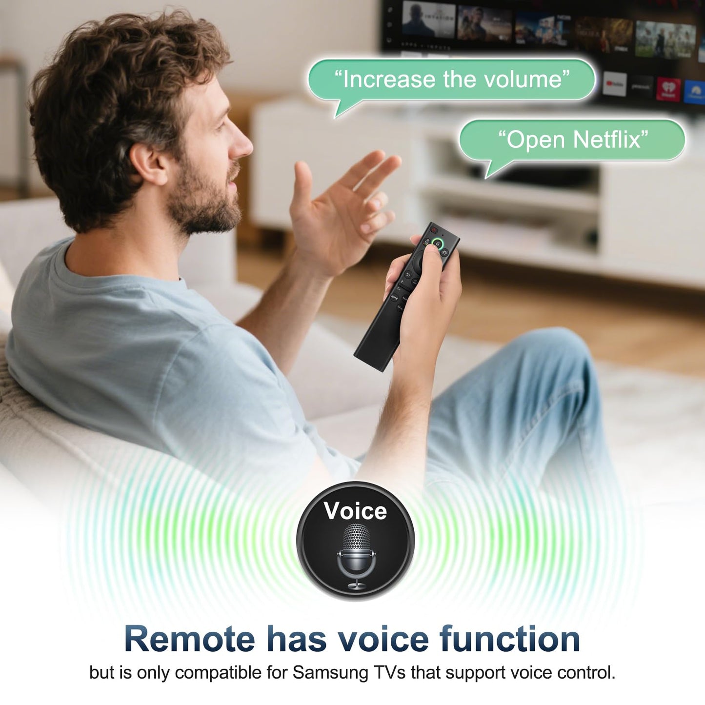 (Pack of 2) Replacement Remote Control Only for Roku TV, Compatible for TCL Roku/Hisense Roku/Onn Roku/Sharp Roku/Element Roku/Westinghouse Roku/Philips Roku Smart TVs (Not for Roku Stick and Box)